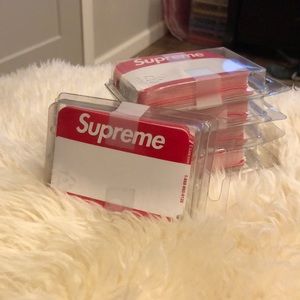 Supreme Name Tag Sticker Adhesive